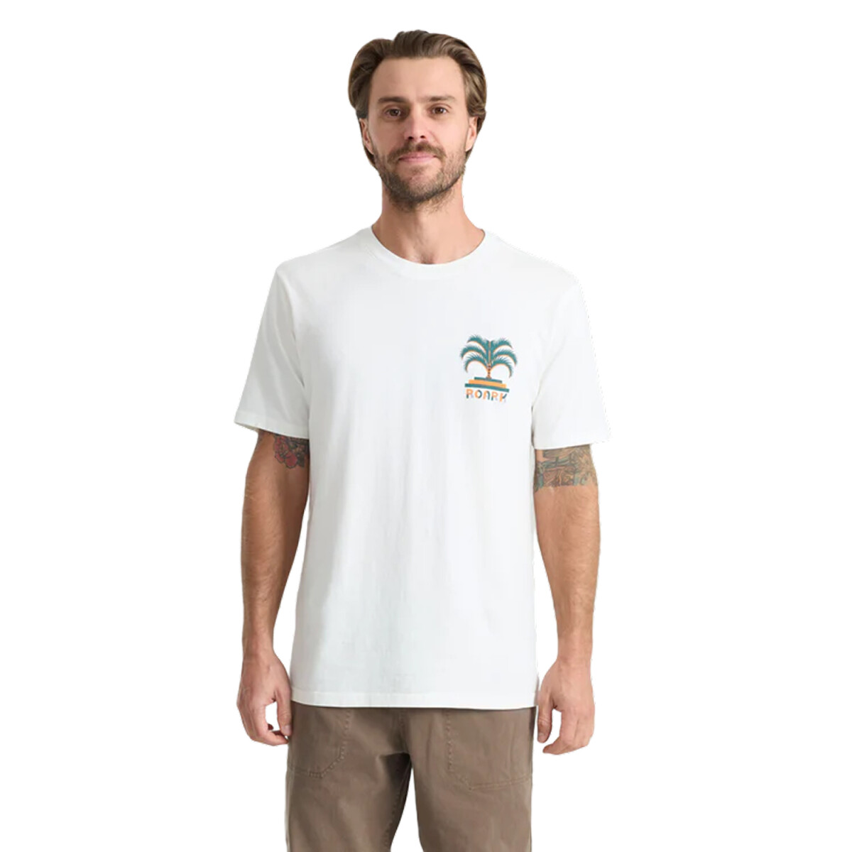 Remera Roark Moto Palm - Blanco 