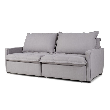 Sofá Cama Oliver - Tela Microfibra 12074 (Gris)