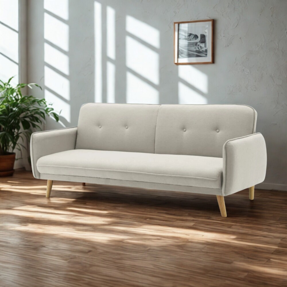 Sillón Cama Mìa en Tela Gris