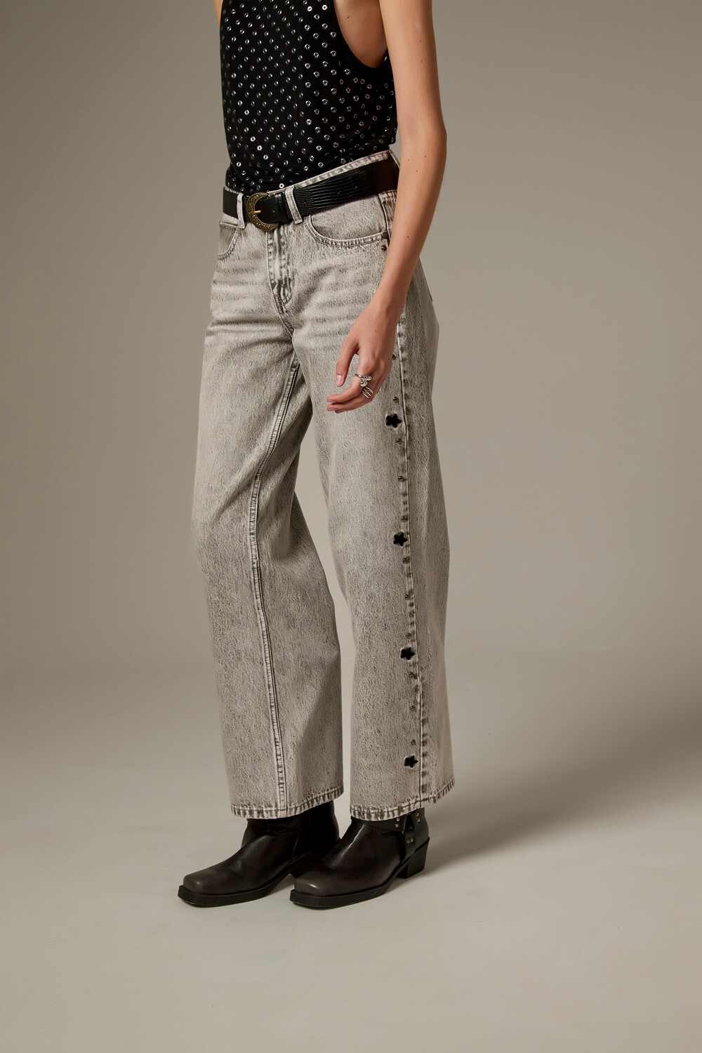 Pantalon Primelia Gris Claro