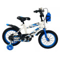 Bicicleta Infantil Rodado 12 Con Rueditas Auxiliares Y Portabotellas Blanco Blanco