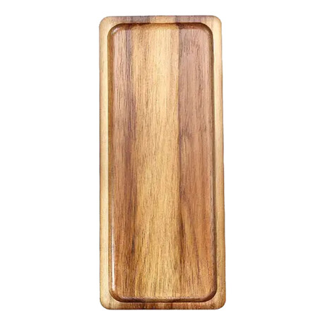 Bandeja de Bambú Rectangular para Servir 30x13x1.5Cm Roble Roble