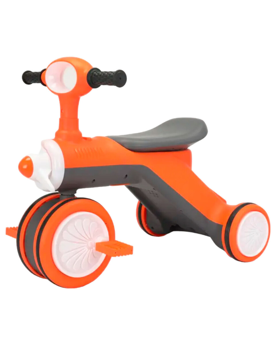 Triciclo para bebes con luces y sonidos - Naranja 