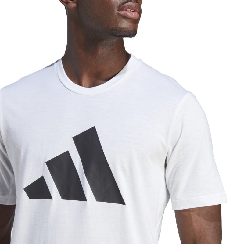 Remera Adidas Train Essentials Feelready Logo Blanco