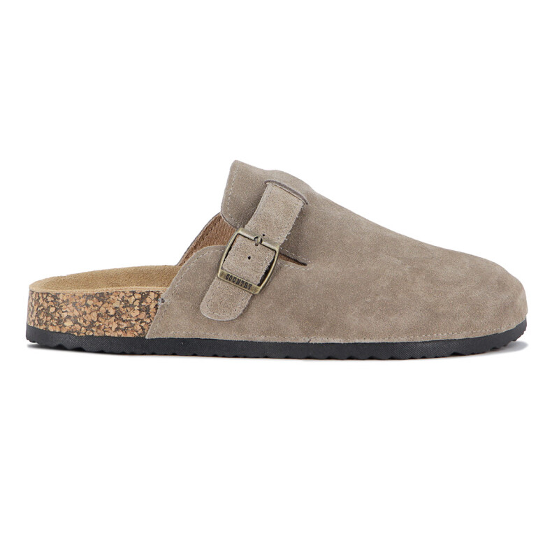 Country Zueco Hombre Una Tira C/ Hebilla - Taupe Taupe