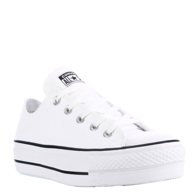 Championes Unisex Converse Plataforma Chuck Taylor Lift Blanco - Negro