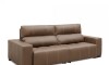 Sillon cama Madrid - 2 Cuerpos 100% Cuero Mushroom