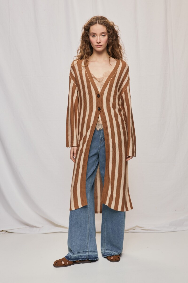 CARDIGAN SAKE Camel