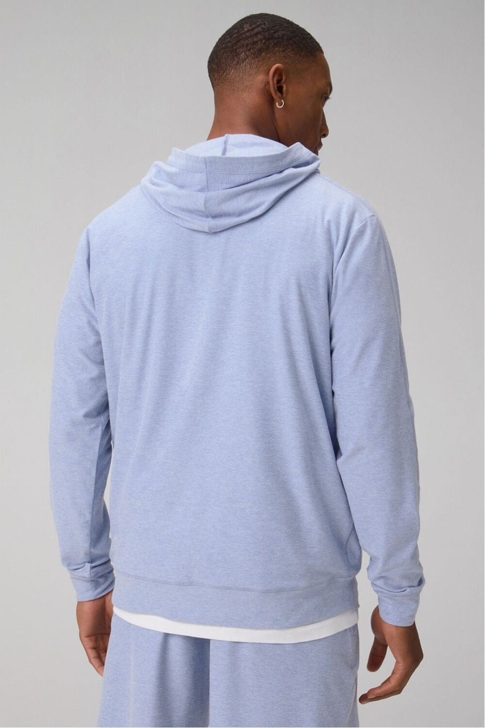 Polera The Cloud Jersey Hoodie Hombre Blue Oxford Heather