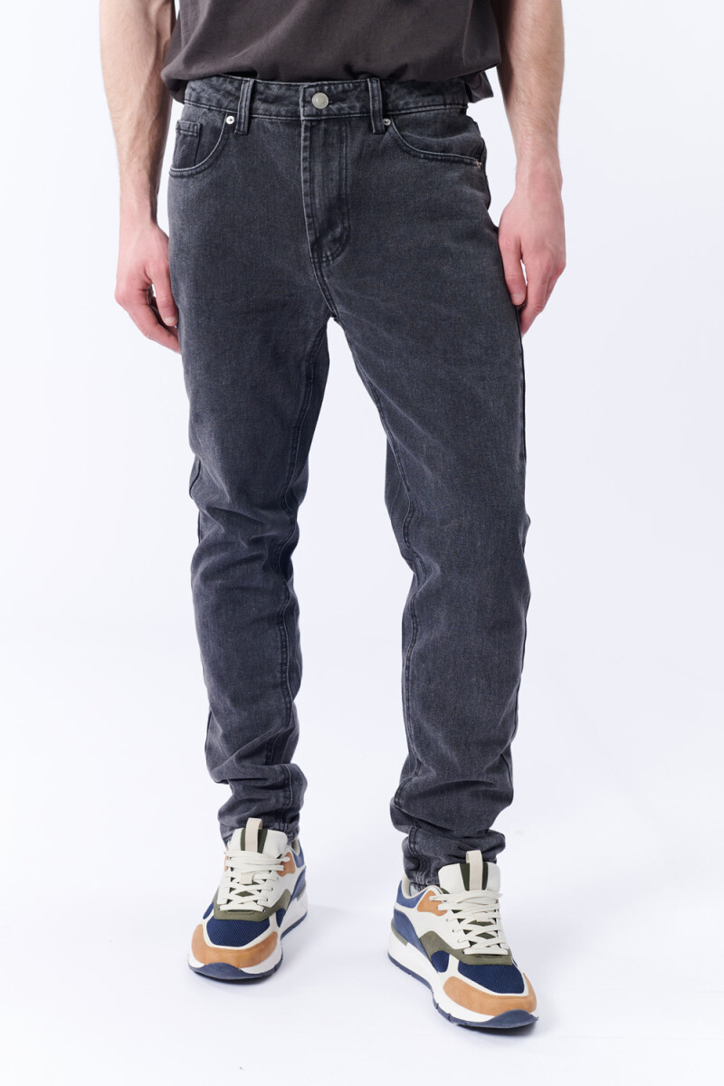Pantalón jean slim Negro