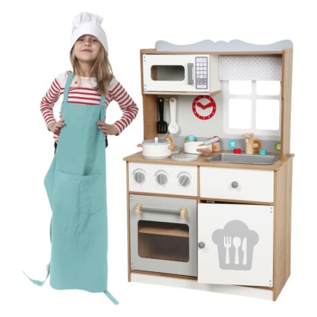 Cocina Infantil Edu Fun con Reloj Madera 001