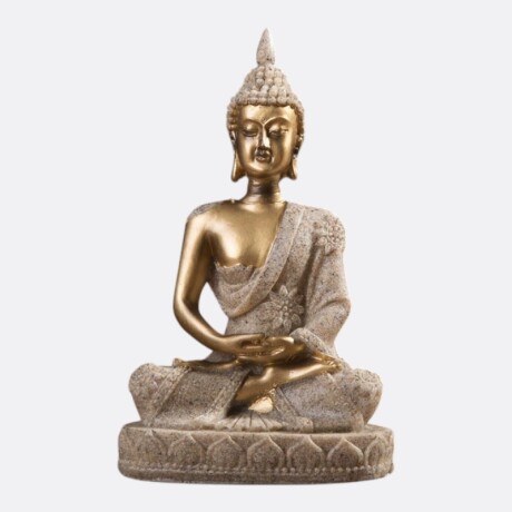 Adorno Buda Kharma 3 Colores Dorado