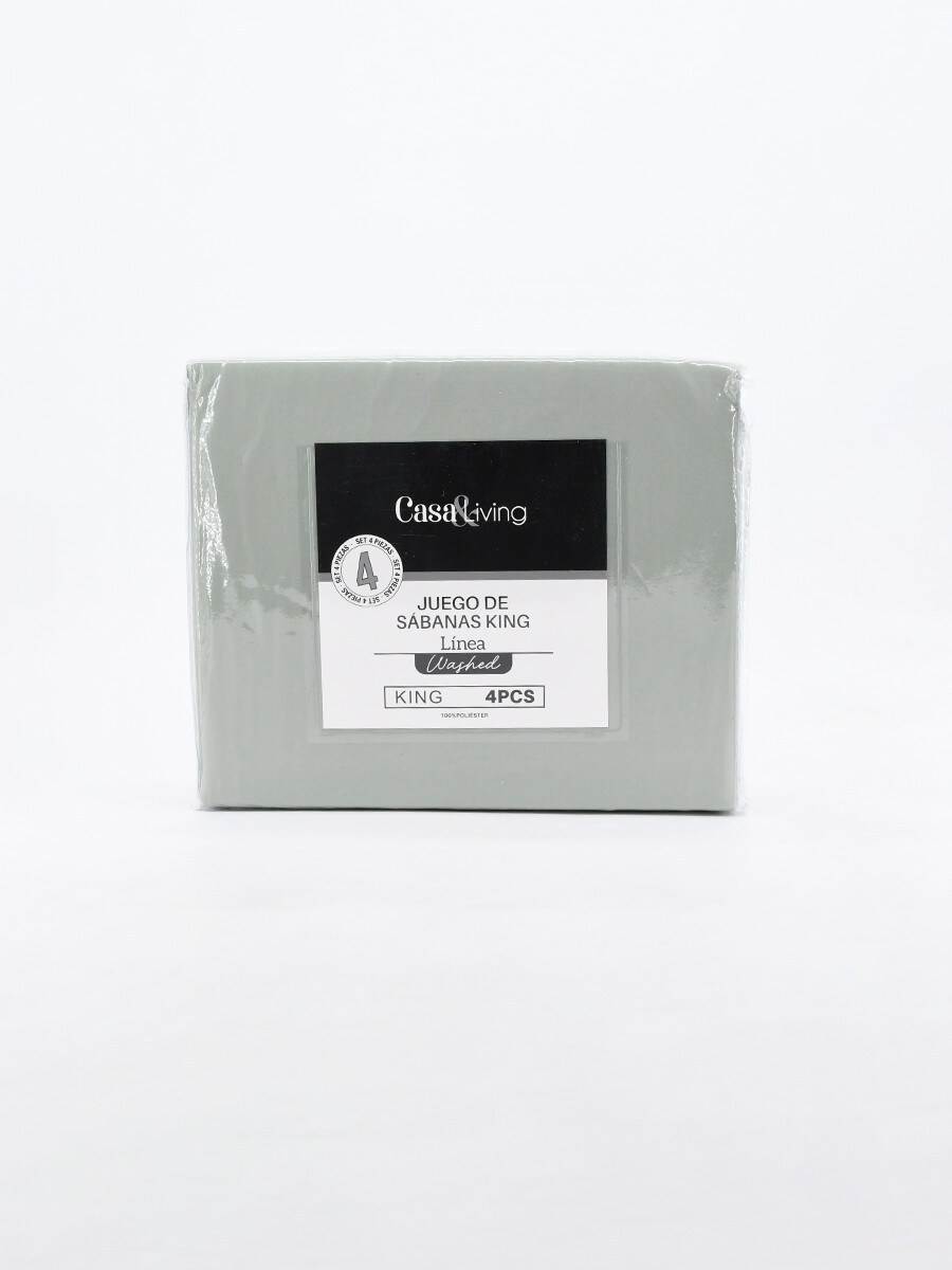 JUEGO DE SABANAS KING - OLIVA 