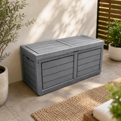 Baúl multifunción para exterior 320 lts GRIS