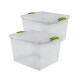 Set x2 Caja organizadora 45 lts Wenbox TRANSPARENTE