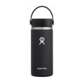 Botella 16 Oz Wide Mouth Flex Cap Black