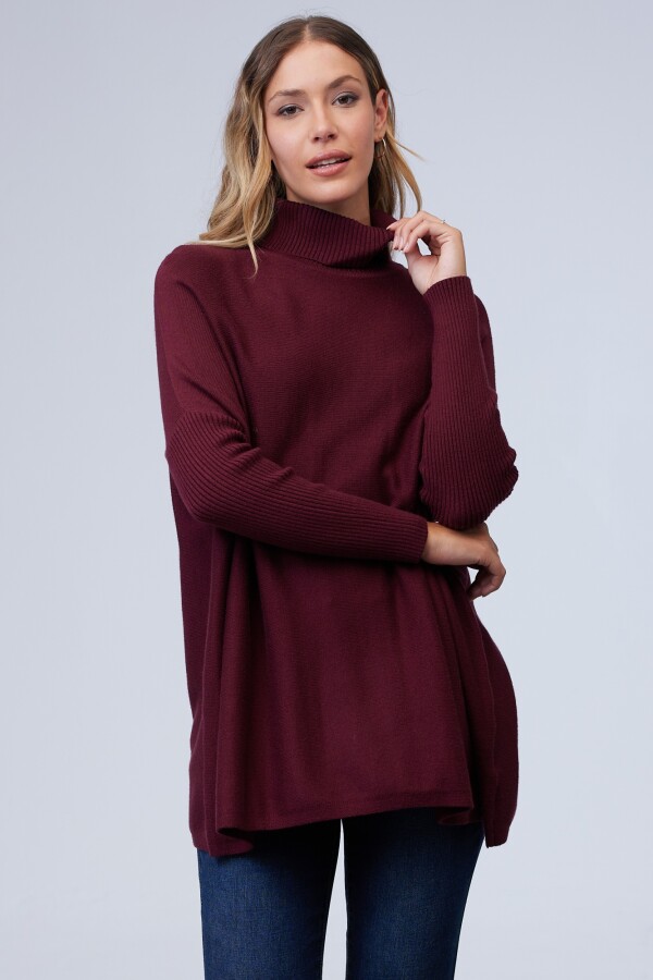 Polera Oversize BORDEAUX