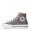 Championes Unisex Chuck Taylor All Star Lift Platform Gris - Blanco