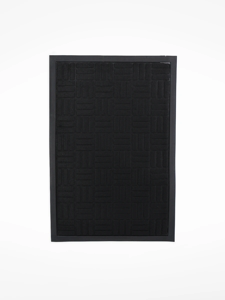 ALFOMBRA FELPUDO PARA PUERTA - NEGRO 