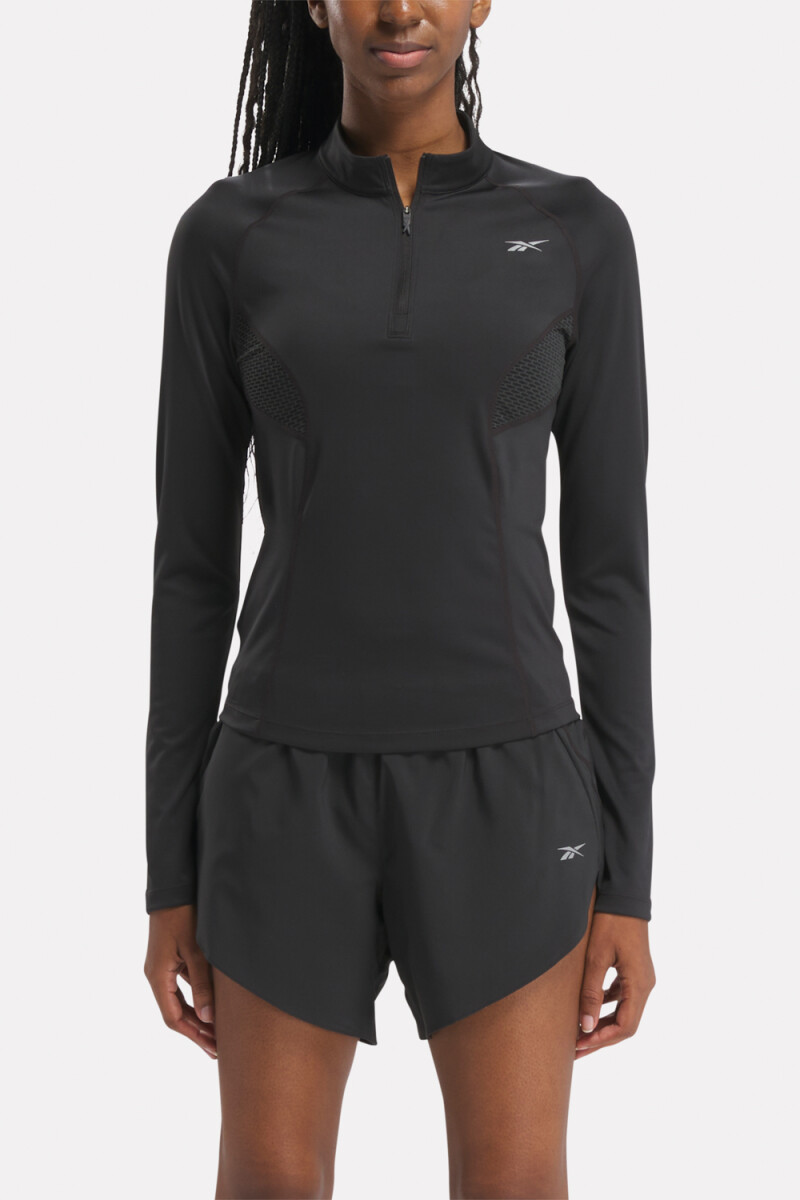 RUNNING 1/4 ZIP NEGRO