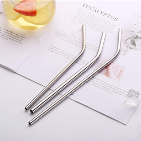 Set de 6 sorbitos metálicos reutilizables Sc