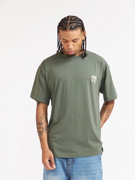 REMERA OVER CAFE CLUB VERDE