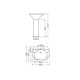 SANITARIO PEDESTAL MURANO JAZMIN LOZA BAÑO PARA COLUMNA 000