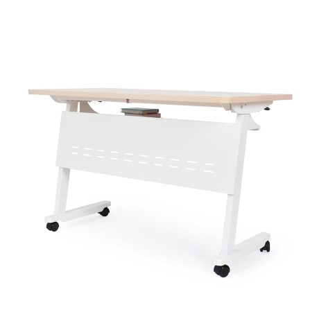 Escritorio Plegable con Ruedas Flex I Blanco 001