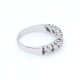 Anillo en oro 18k blanco con 7 brillantes Anillo en oro 18k blanco con 7 brillantes