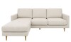 Sofá con Chaise PRADA Beige Tela Rústica