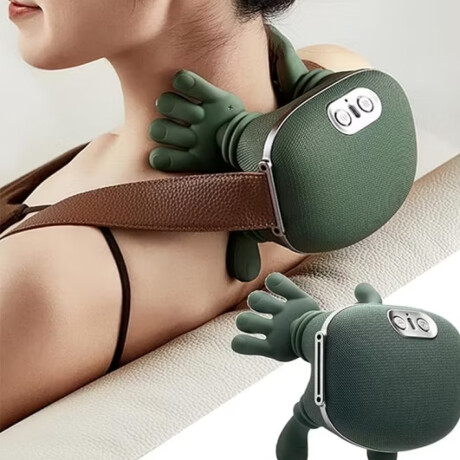 Masajeador para cuello y hombros recargable Verde
