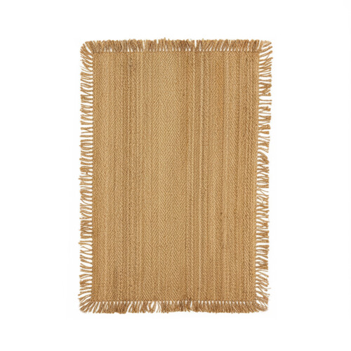 Alfombra Yute Flecos | Herringbone - 120x180 cm Alfombra Yute Flecos | Herringbone - 120x180 cm
