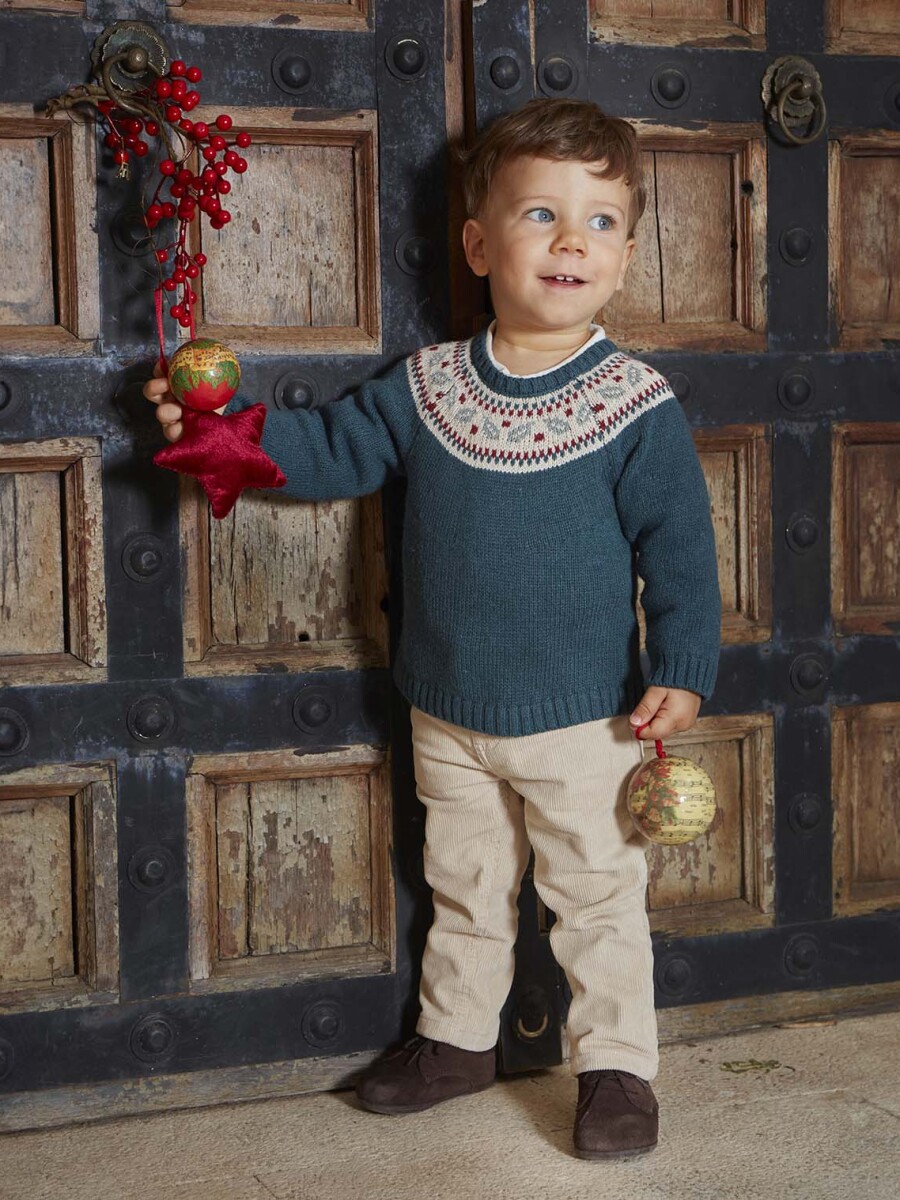 Pantalon 5 Bolsillos De Pana Piedra