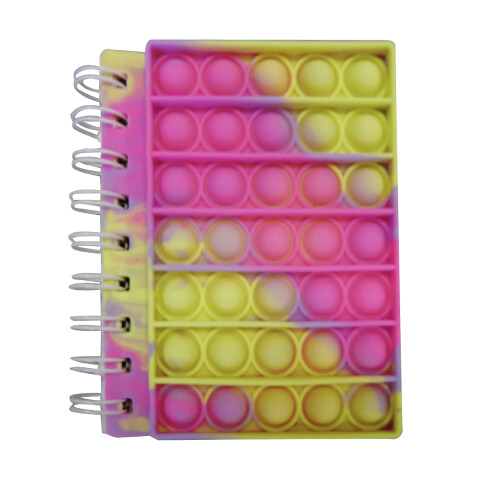 Libreta con Rulo Multicolor Pop It 12 x 9 cm U