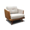 Sillon Poltrona 1 Cuerpo Triunfo Marron y beige