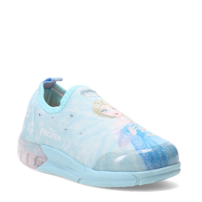 Championes Infantiles Bibi Space Frozen c/Luz Celeste - Blanco