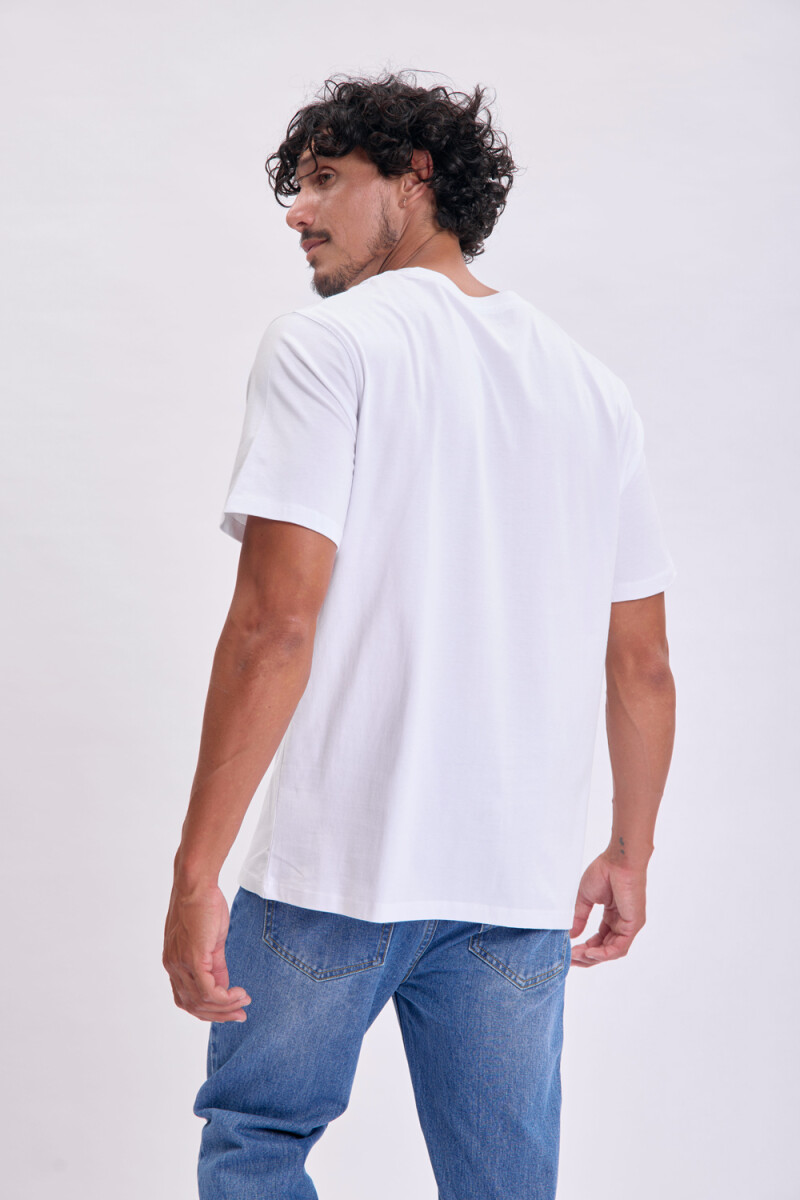 Remera bordado Coffee Blanco
