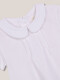 Camiseta Con Cuello Bebe Blanco