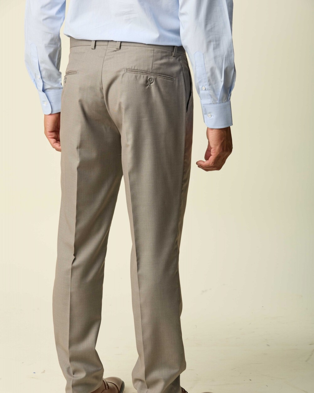 Pantalón Vestir Corte Clásico Beige