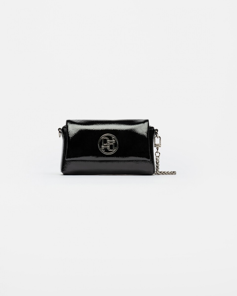 Mini bag Olivia en cuero charol - Negro 