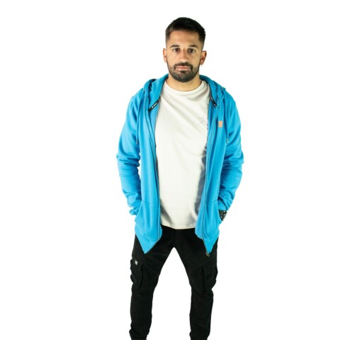 CAMPERA C/ CAPUCHA XS-XL TURQUESA