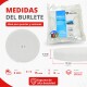 Burlete 15 x 6 mts BLANCO