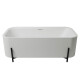 BAÑERA SIMPLE RECTANGULAR BLANCO ACRILICO 75X170 PIEZA BLANCO