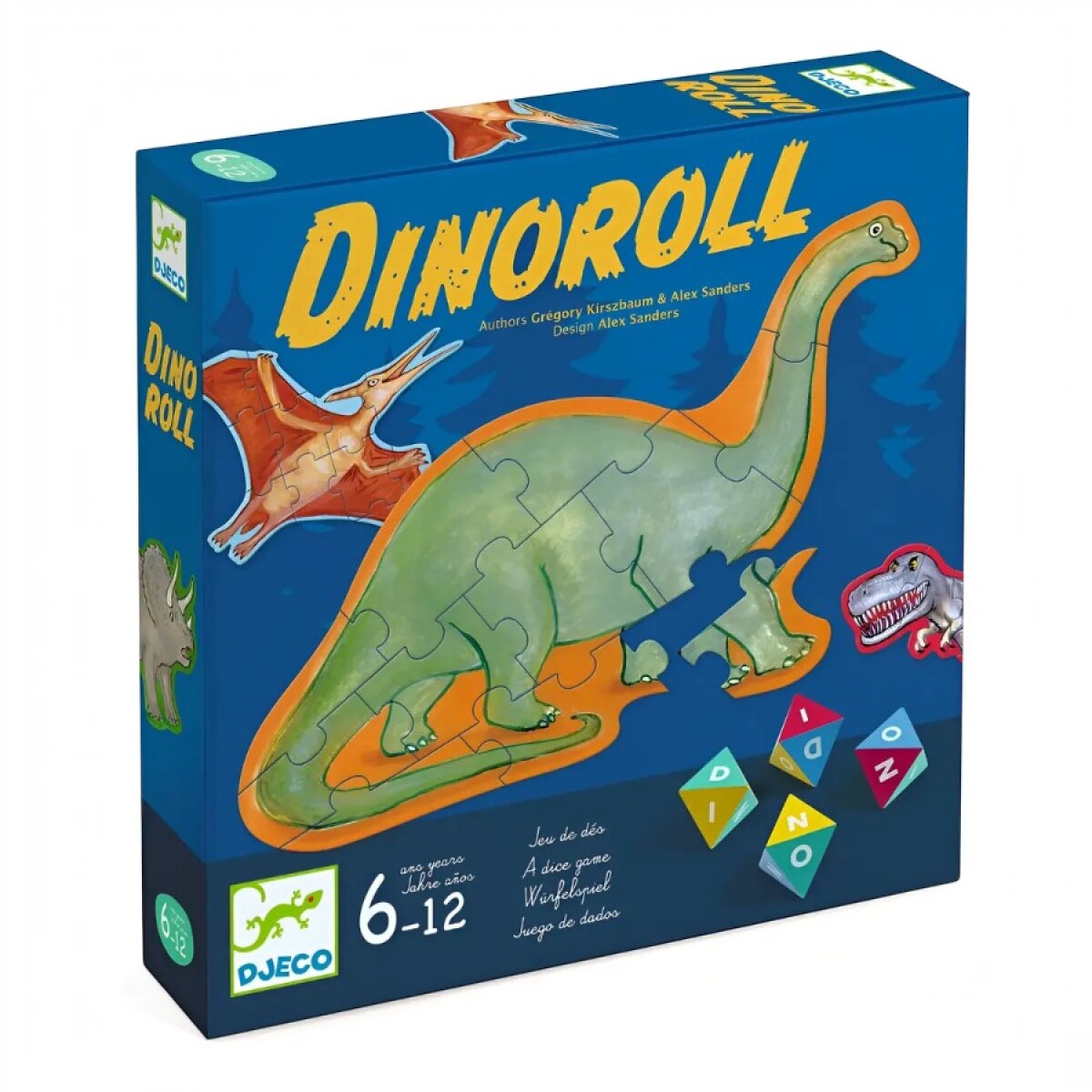 Juego de Mesa Dinoroll Dados Djeco 