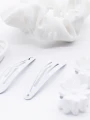 COLEROS Y BROCHES PACK X 4 BLANCO