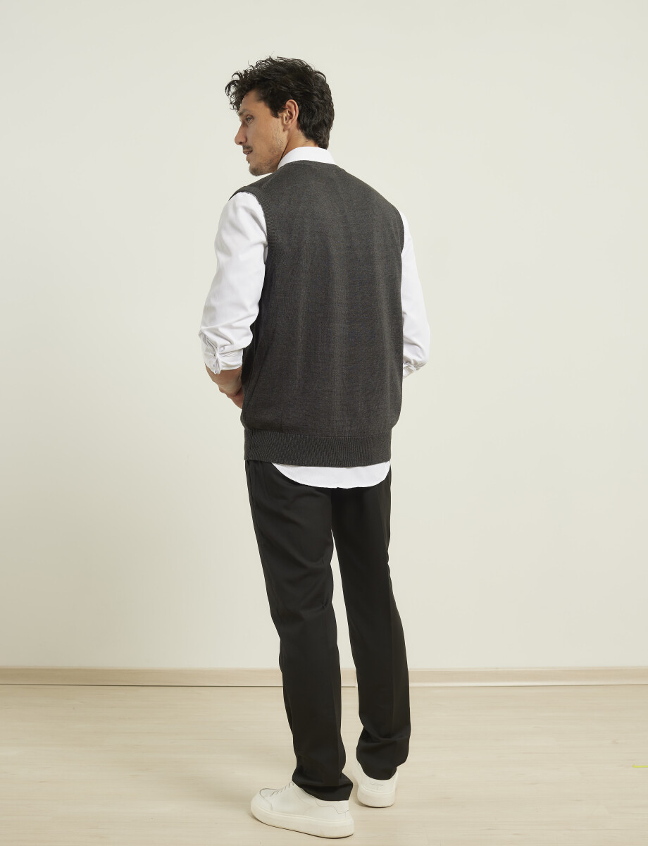470885 CHALECO HARRINGTON LABEL Gris Oscuro