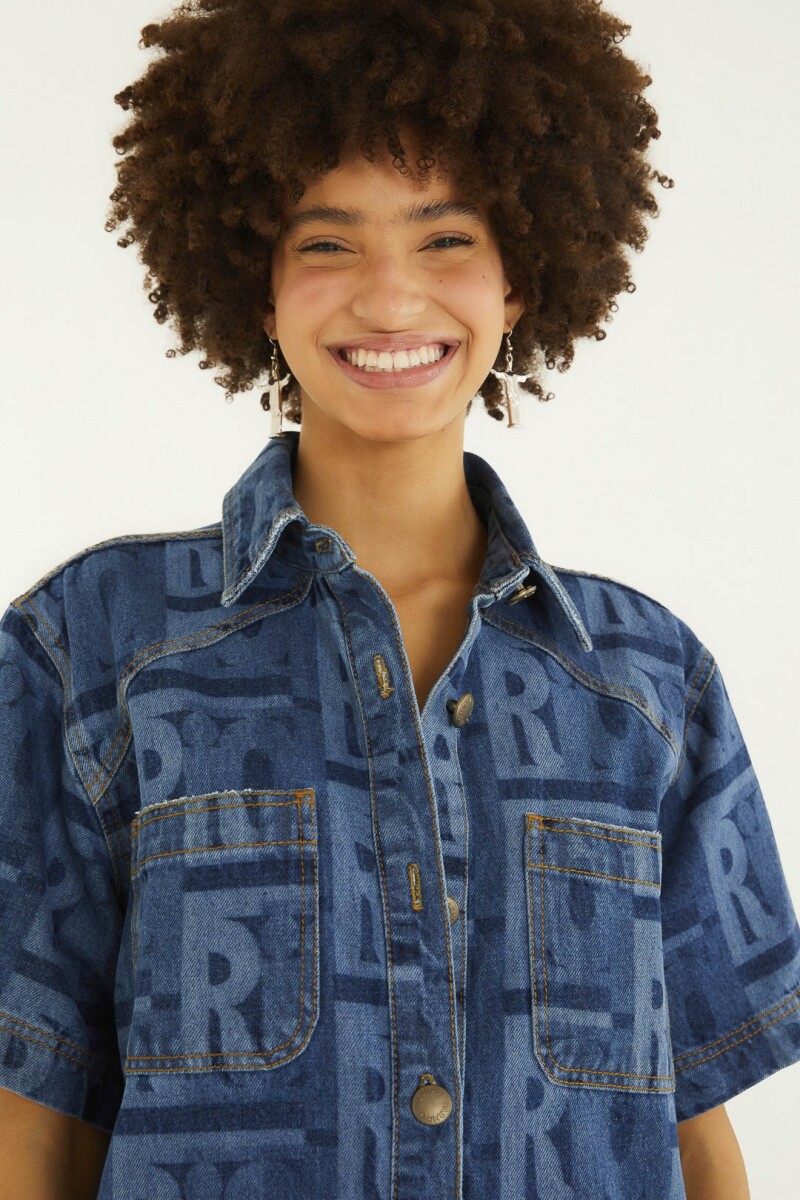 CAMISA DENIM Azul