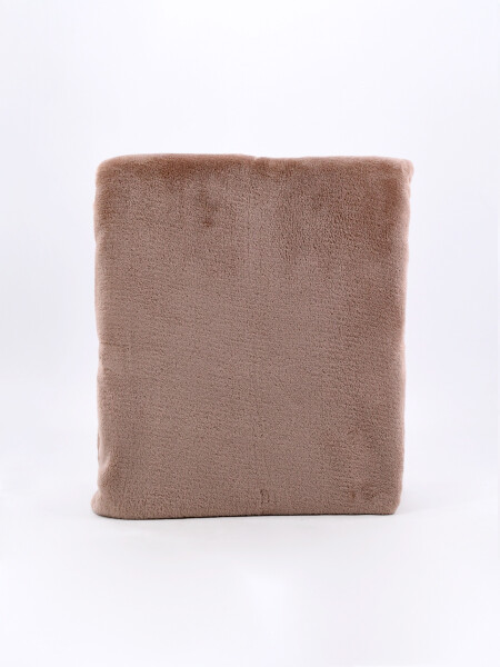 MANTA FLANNEL LISA 2 PLAZAS CAMEL