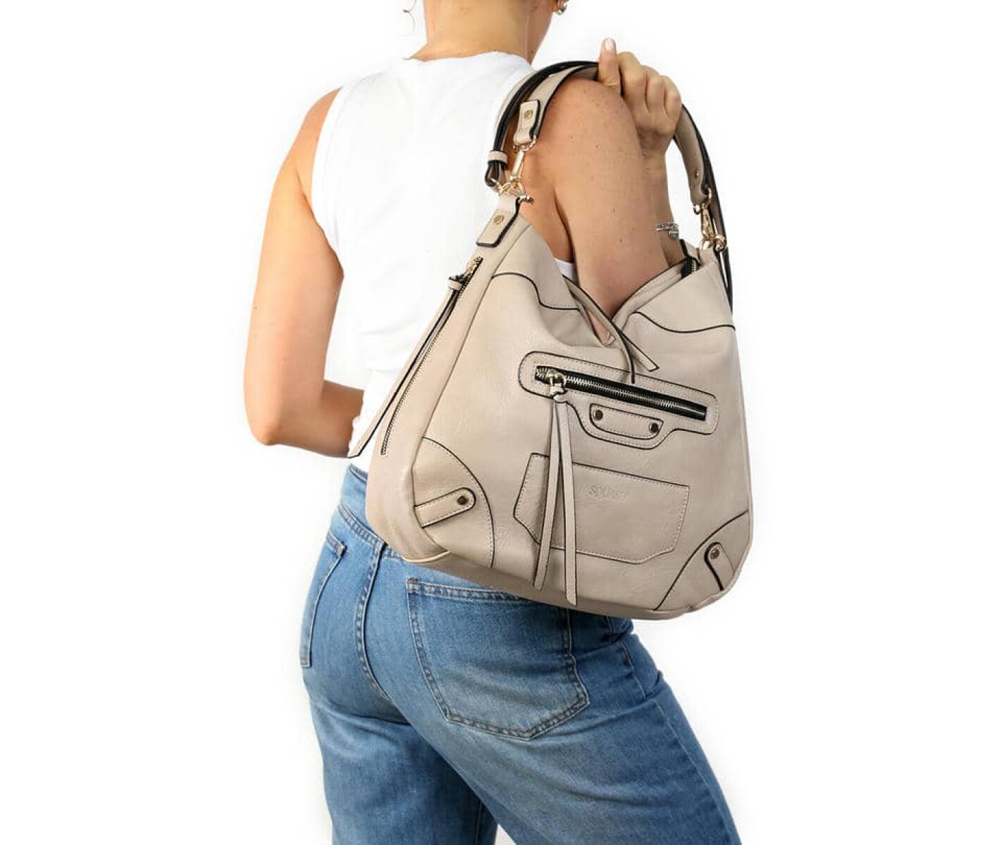 Cartera gondola - Beige 