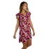 VESTIDO S-XXL ROSA ABSTR